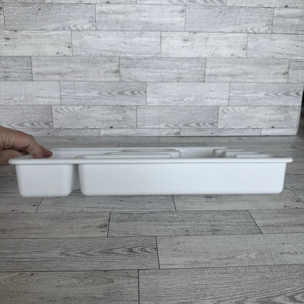 Vintage Rubbermaid 2921 Silverware Tray Utensil Drawer Organizer‎ White